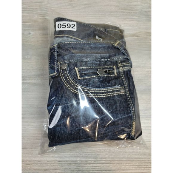 ROCK & REPUBLIC for Express Boot Cut Jeans Size 29 (MEASURE 32X30) - Picture 6 of 9